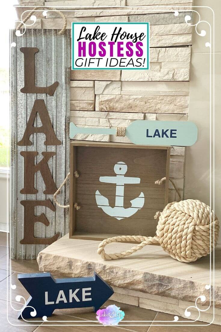 Decor Set Corrugated Metal Texture Nautical Lake House Decor