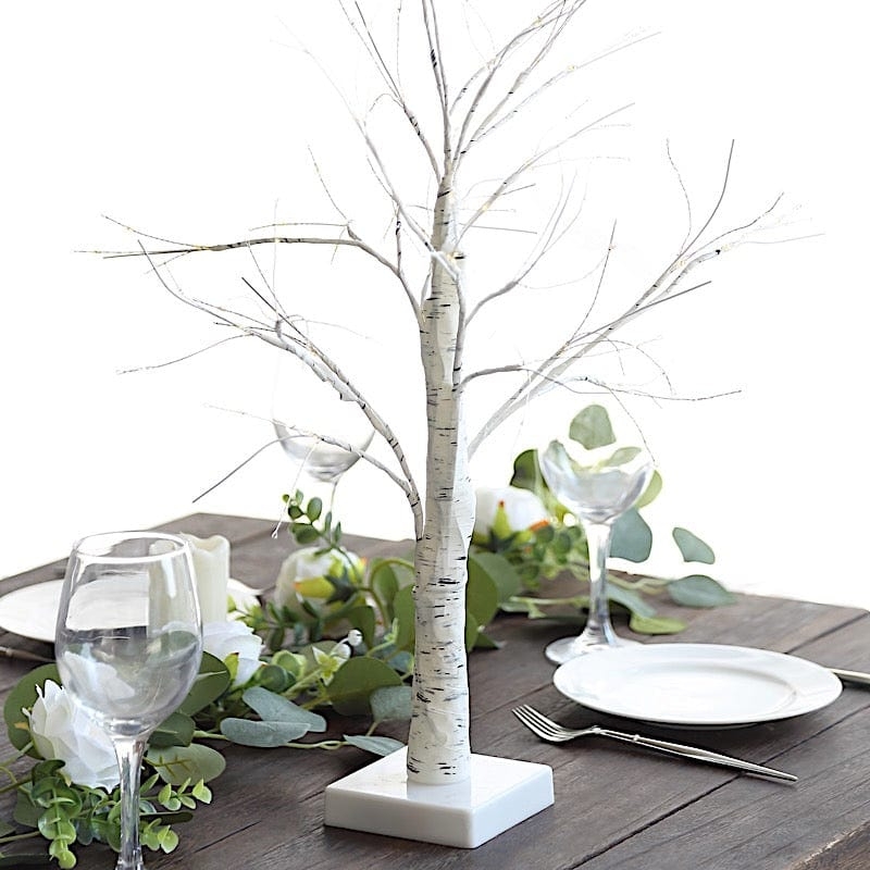 Decorative Tree Posable Branches Lighted Birch Centerpiece