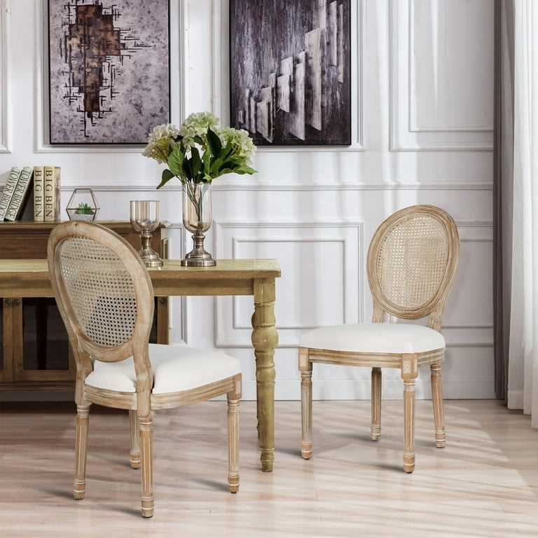 Dining Chair: Cane Back Oval French Country Seating