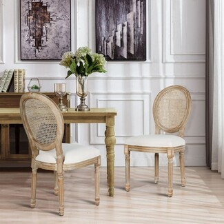 Dining Chair: Cane Back Oval French Country Seating