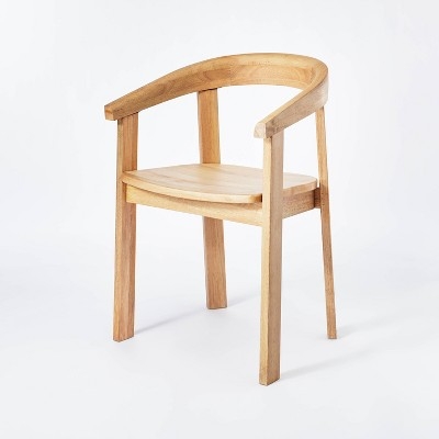 Dining Chair in Solid Wood with Matte Natural Finish