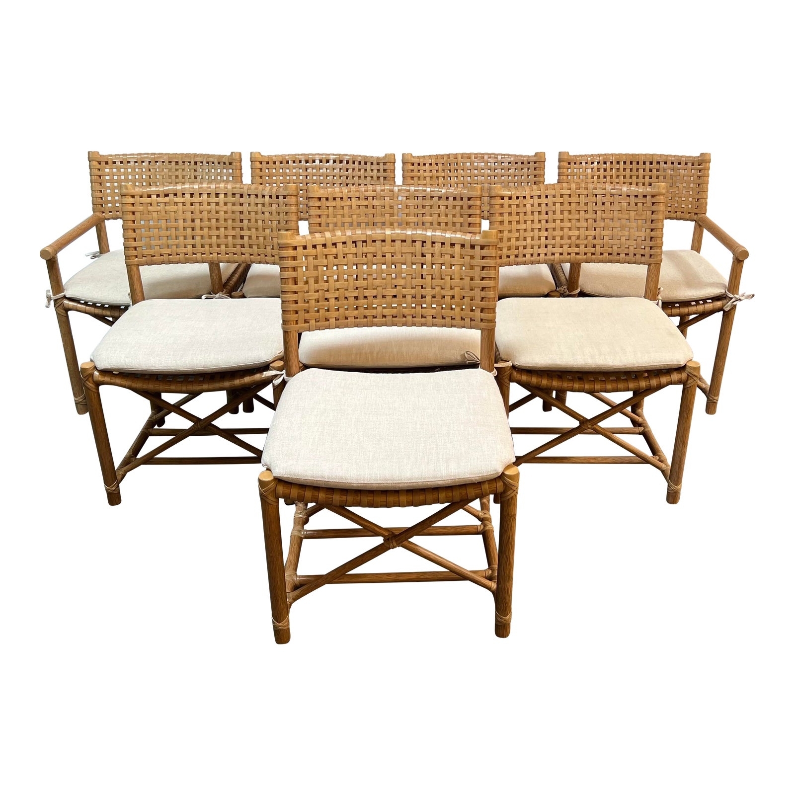 Dining Chairs Rawhide Weave Woven Rawhide Back Chairs