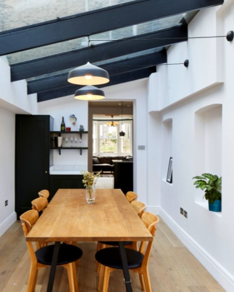 Dining Set: industrial wall mounted pendants for glass roofs