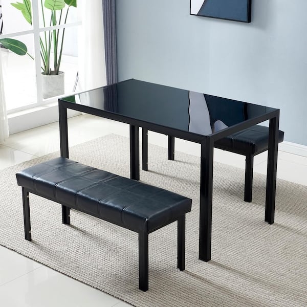 Dining Set Tufted Dining Benches Small Space Dining Solution