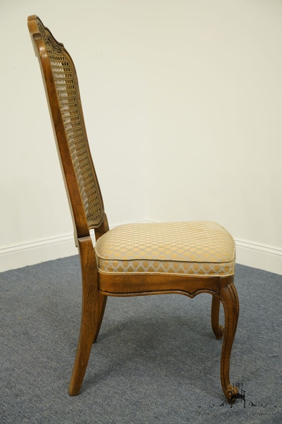 Dining Side Chair Honey Brown Cabriole Legs Ornate Crest