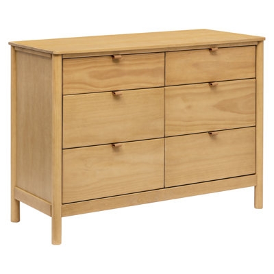 Double Dresser Leather Pull Tabs Honey Wood Double Dresser