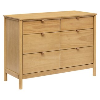 Double Dresser Leather Pull Tabs Honey Wood Double Dresser