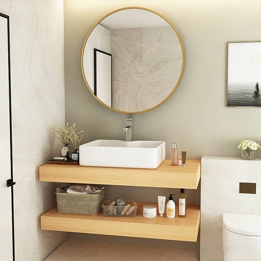 Floating Vanity With Vessel Sink