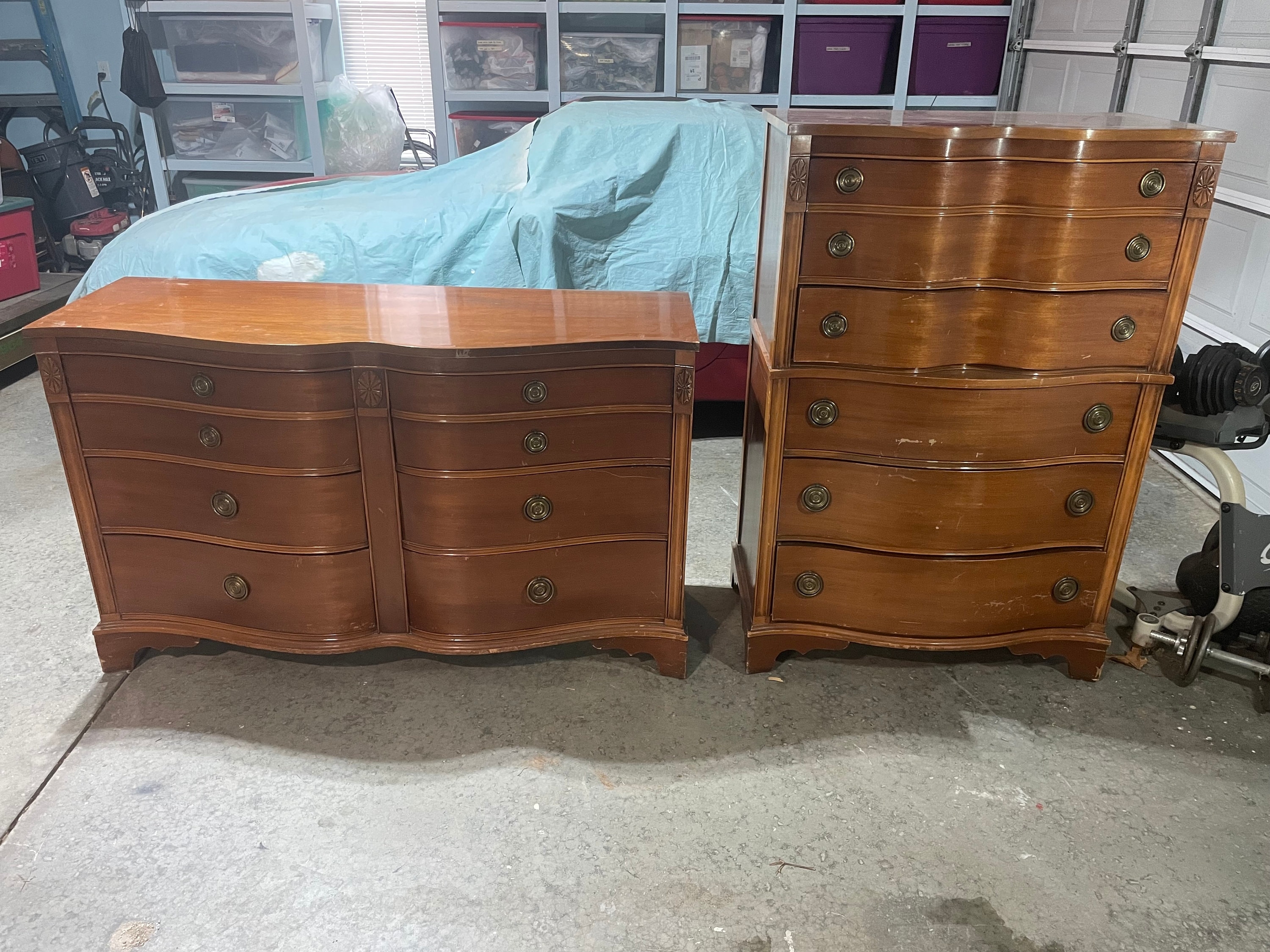 Dresser Set Serpentine Front Serpentine Front Dresser Set