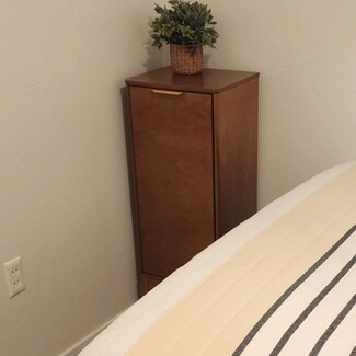 Dresser with Top Edge Pull Tall Narrow Dresser Unit