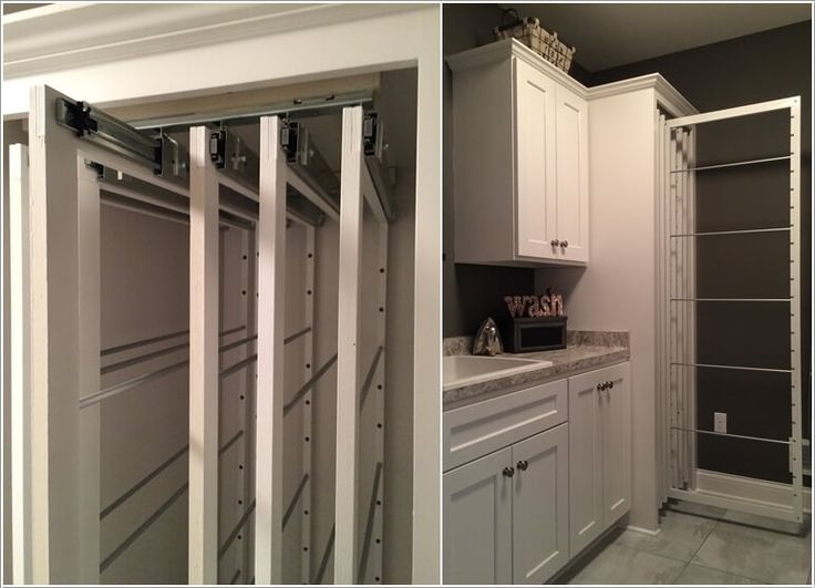 Drying Rack System featuring Vertical Pull-Out Design Units