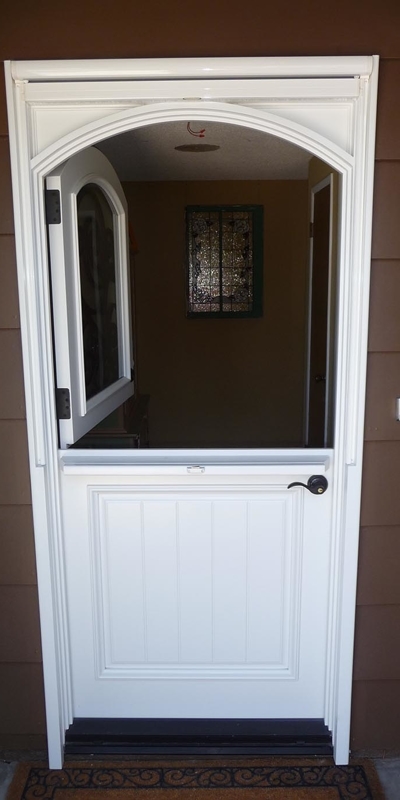 Dutch Door Arched Header White Arched Dutch Door