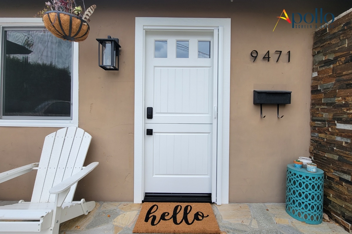 Dutch Door White Design and Matte Black Hardware