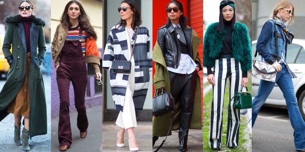 Fashion Inspiration Collage with Bold Stripes: 70s Chic Look