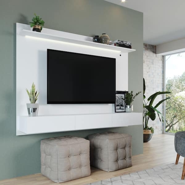 Floating Entertainment Center Integrated LED Strip