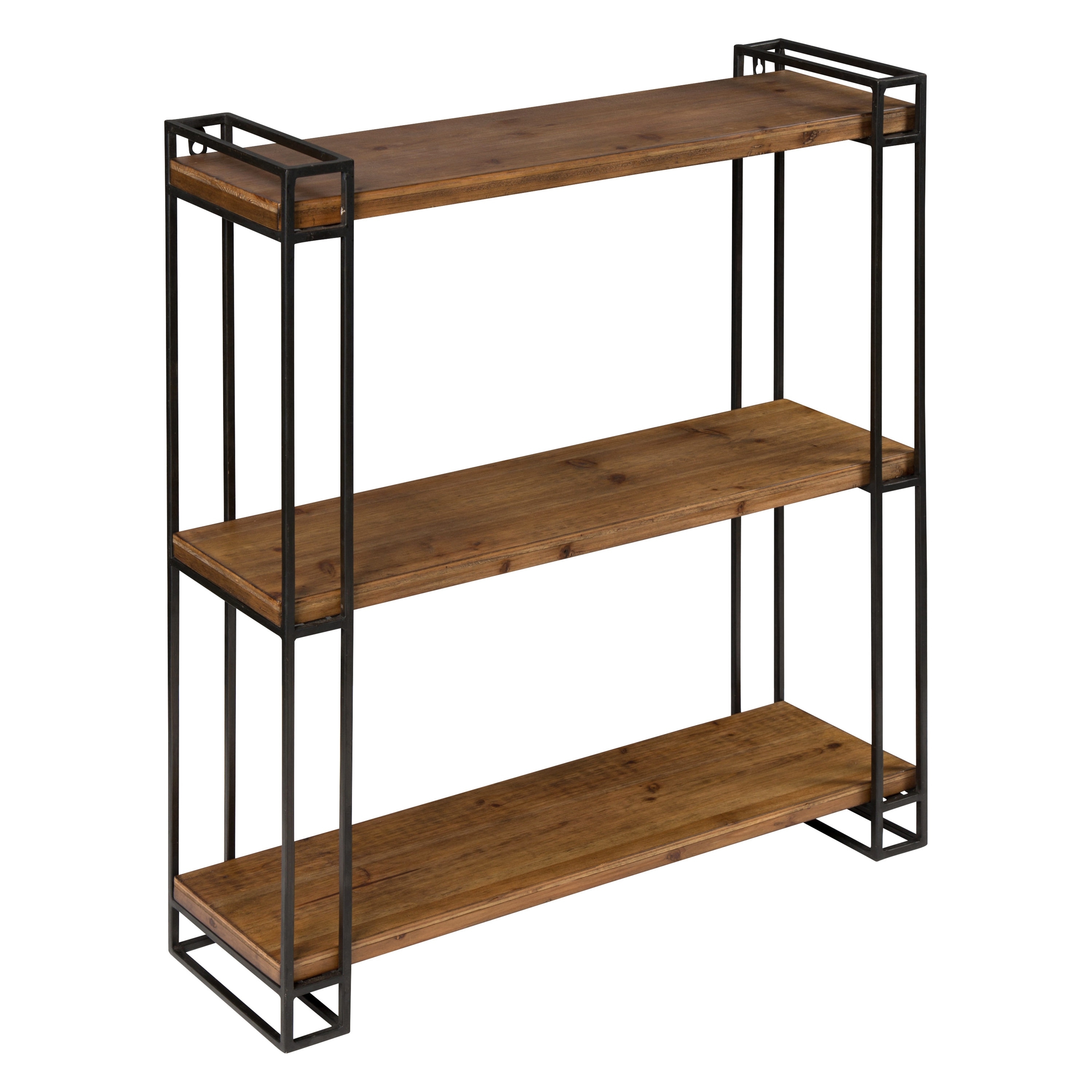 Floating Wall Shelf Modern Farmhouse Three Tier Open Frame