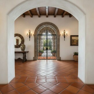 Floor Tile 12 Inch Saltillo Clay Diagonal Pattern