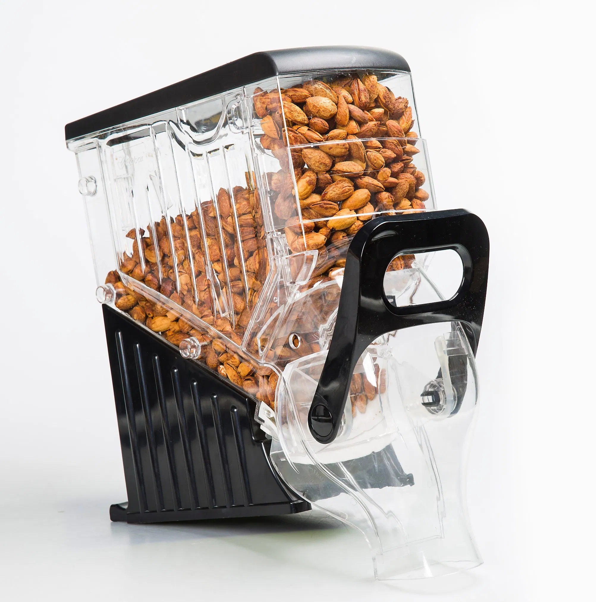 Food Dispenser Gravity Fed Ribbed Base Integrated Handle