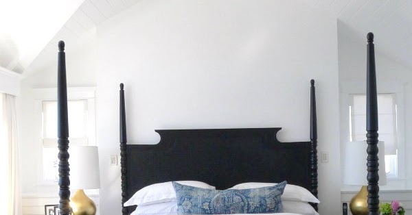 Four Poster Bed High Contrast Transitional Master Style