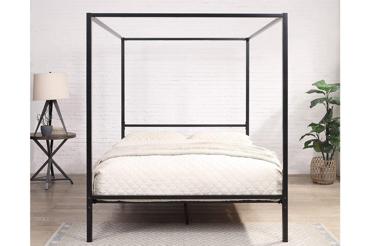 Four Poster Bed showcasing Minimalist Structure and Slim Profile