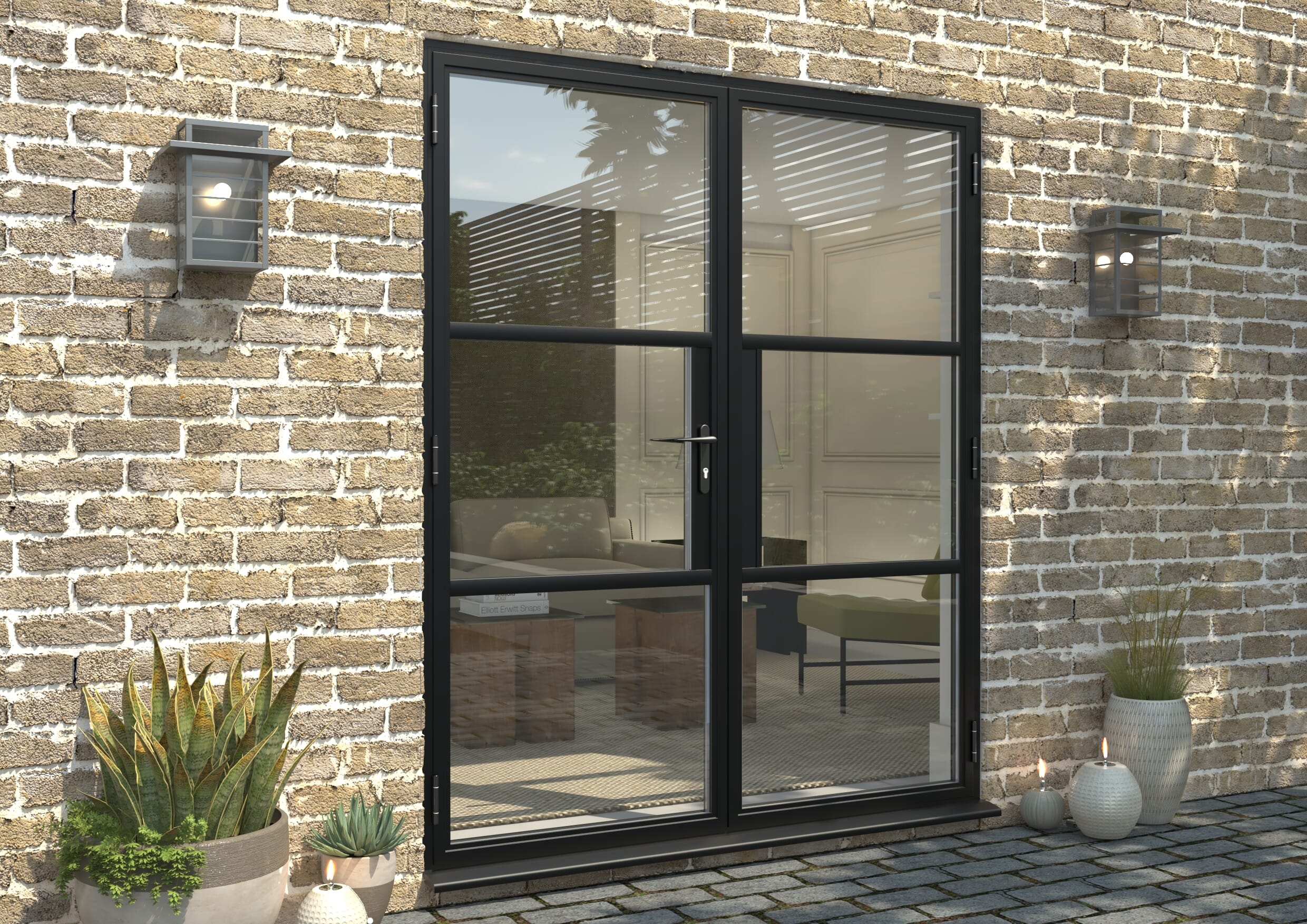 French Doors Slim Aluminium Frames Slim Frame French Doors