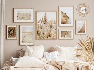Gallery Wall Set: Nature Prints Pampas Grass Wall Decor