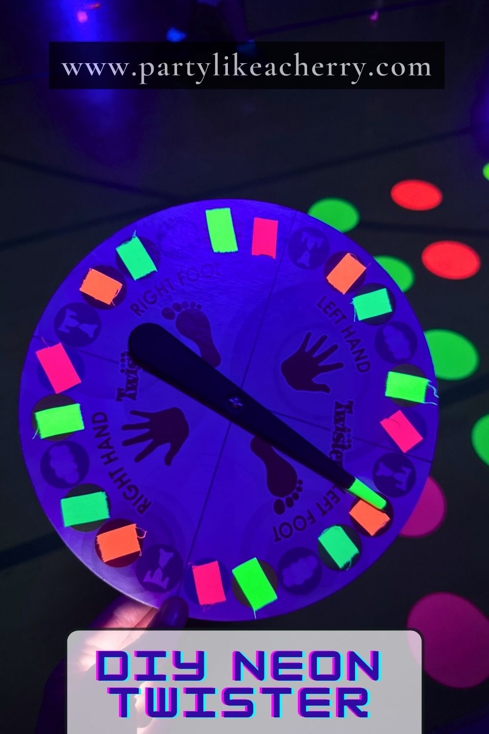 Game Spinner: Neon Tape and Blacklight Activated Party Fun