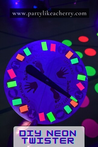 Game Spinner: Neon Tape and Blacklight Activated Party Fun