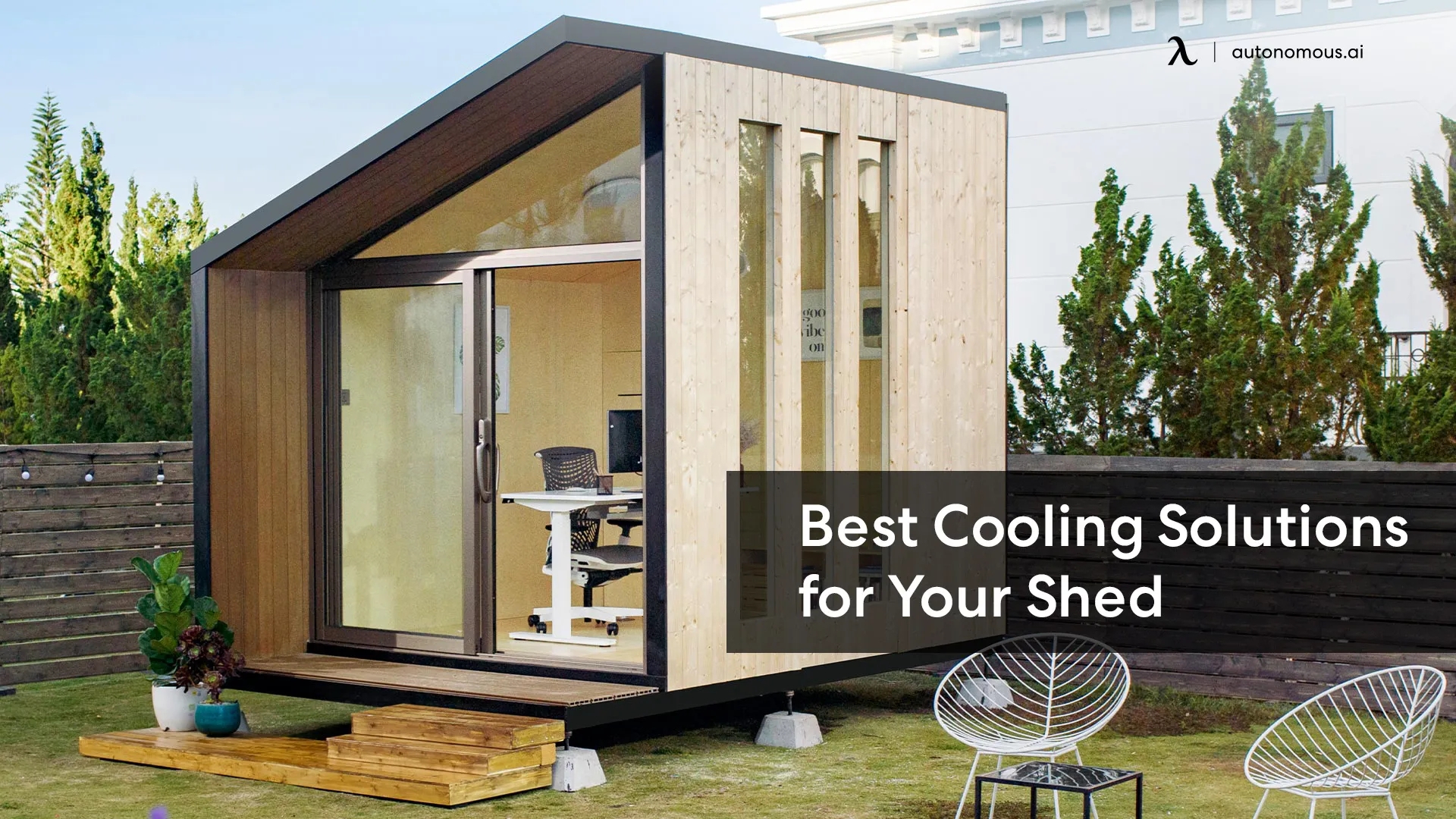 Garden Office Pod: Mono Pitch Roof and Backyard Studio Shed
