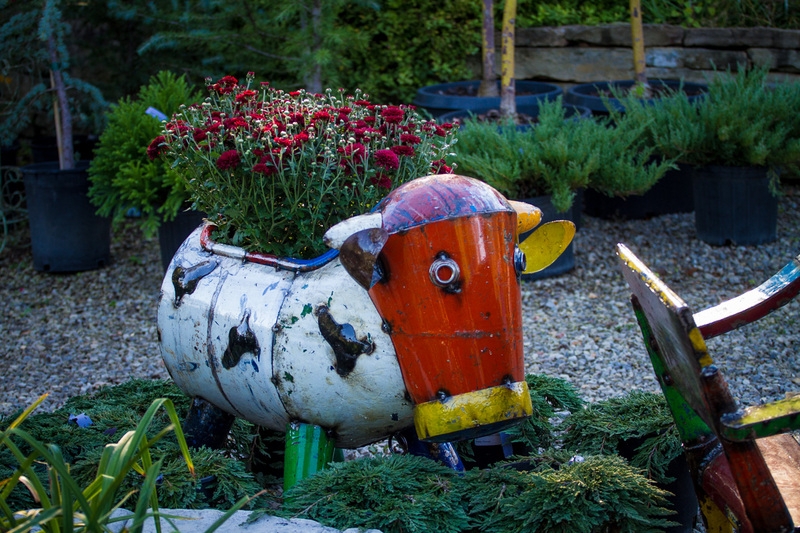 Garden Planter in Animal Shaped Rustic Upcycled Yard Art