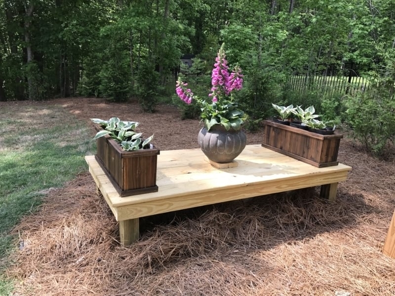 Garden Platform Low Deck Raised Garden Platform DIY Hide