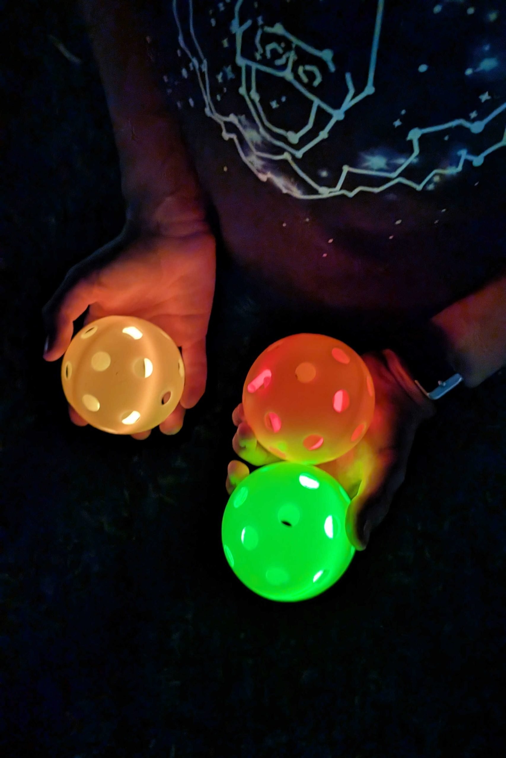 Glow Balls: Internal Illumination and Perforated Hole Design