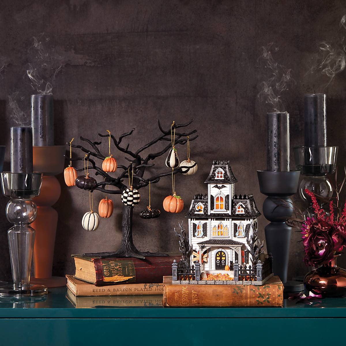 Gnarled Ornament Tree With Matte Black Finish Gothic Style