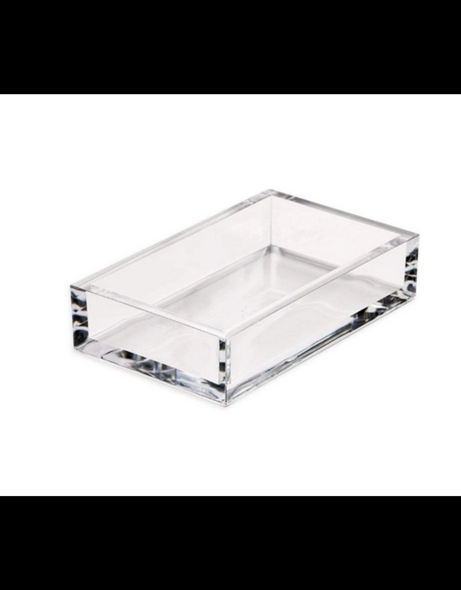 Guest Towel Holder Crystal Clear Polished Edge Thick Acrylic