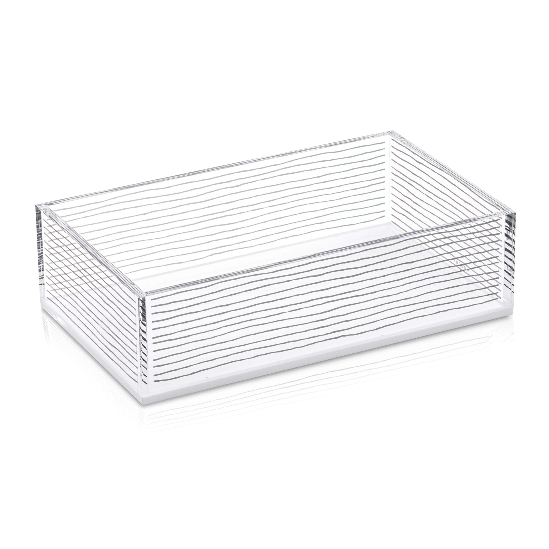 Guest Towel Holder Doodle Line Transparent Walls Modern Tray