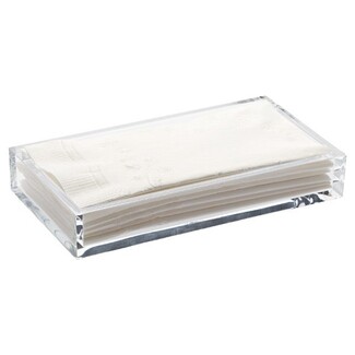 Guest Towel Tray Thick Acrylic Clear Glossy Vanity Organizer