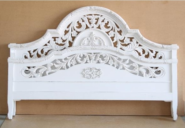 Headboard Ornate Openwork Scrollwork French Provincial