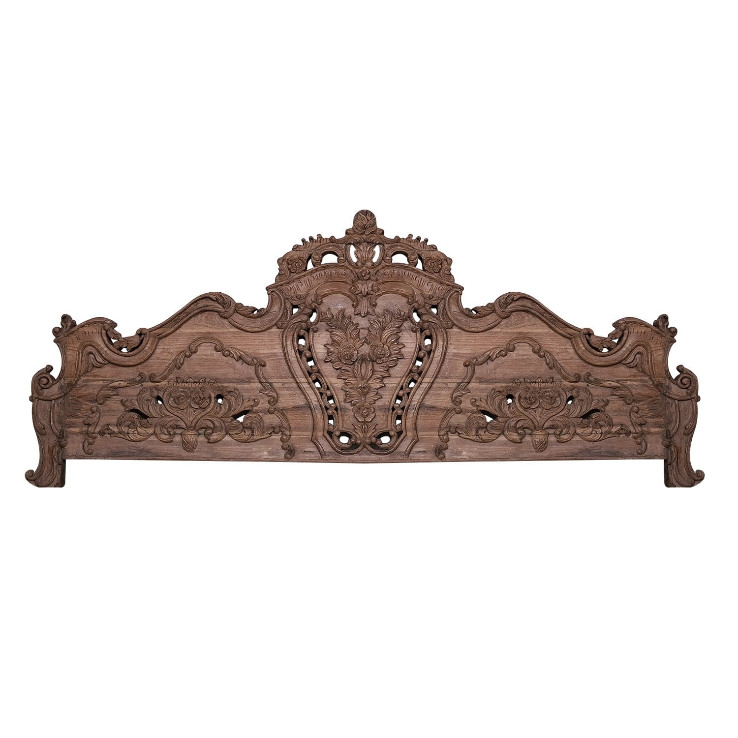 Headboard Pierced Woodwork Indian Style Bed Panel Ornate