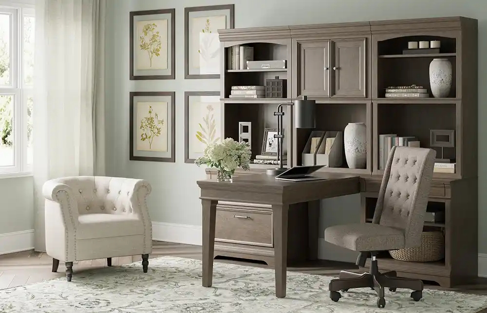 Wall Unit With Desk