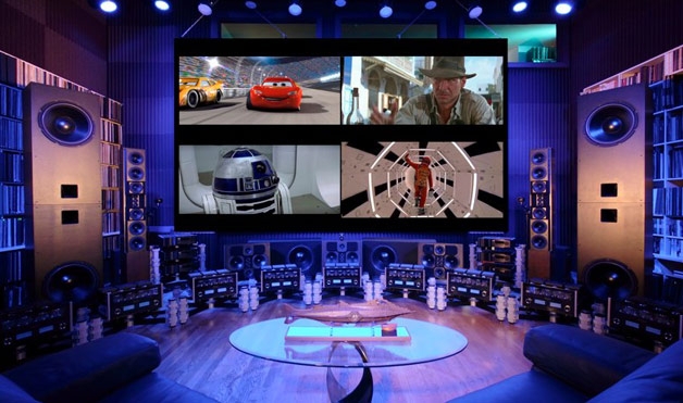 Home Theater System with Massive Tower Speakers for Audiophile Rooms