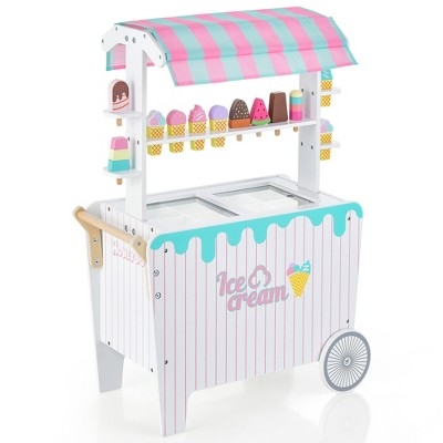 Ice Cream Cart: Pastel Melting Drip Edge Playroom Stand