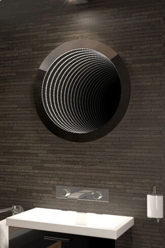 Infinity Mirror Circular LED Tunnel Modern Focal Point