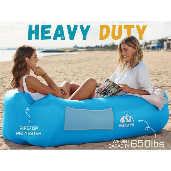 Inflatable Lounger Ripstop Polyester 650lb Capacity