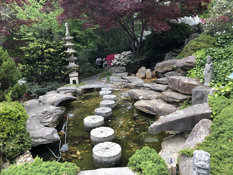 Japanese Garden Radial Stepping Stones For Zen Paths
