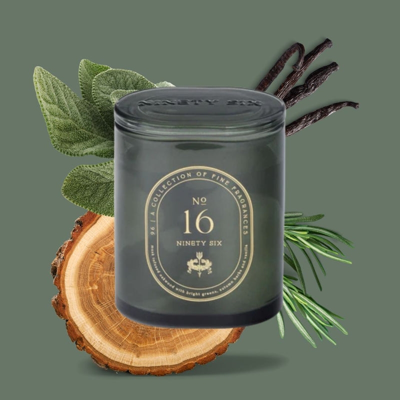 Jar Candle Botanical Backdrop Green Vessel Botanical Home Scent