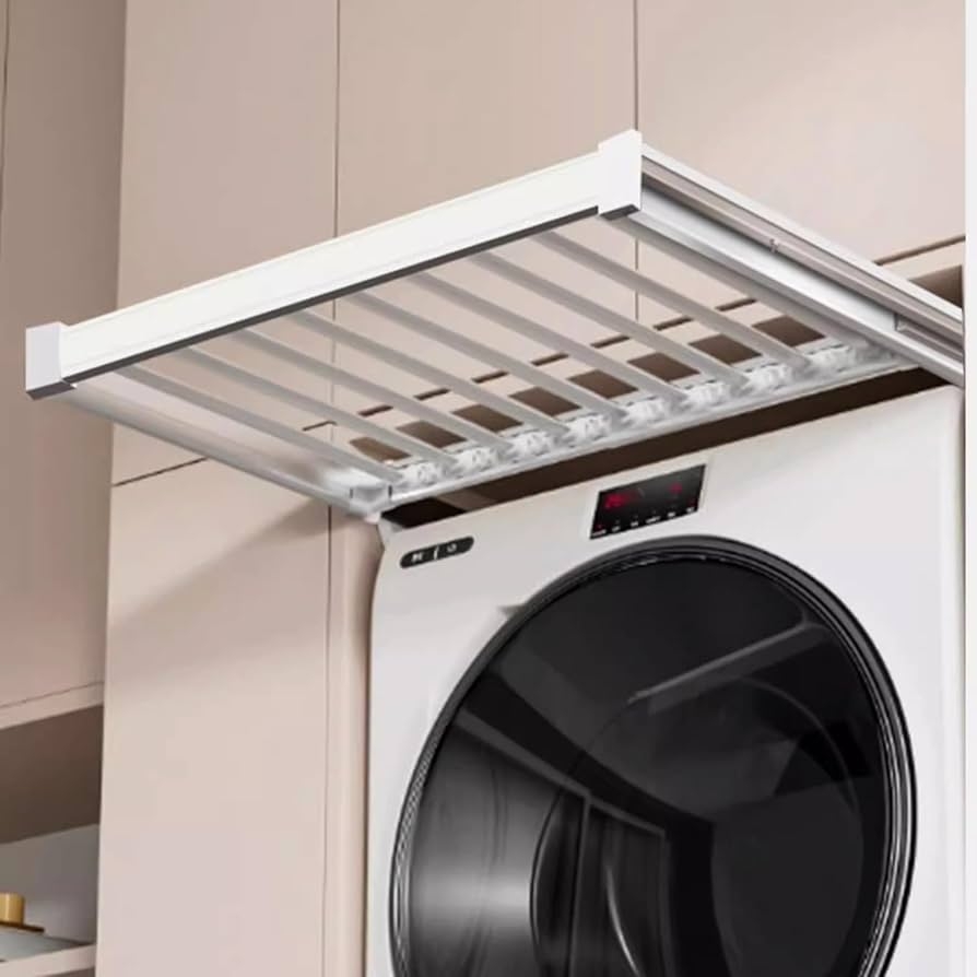 Laundry Drying Rack includes Hidden Mount and Parallel Rods