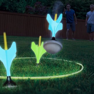 Lawn Darts: Luminous Fins and Weighted Rounded Base Targets