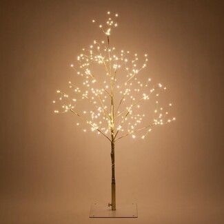 Lighted Twig Tree Gold Twig Structure with 270 Fairy Lights