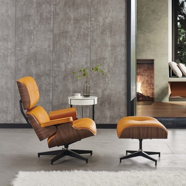Mid Century Chair And Ottoman