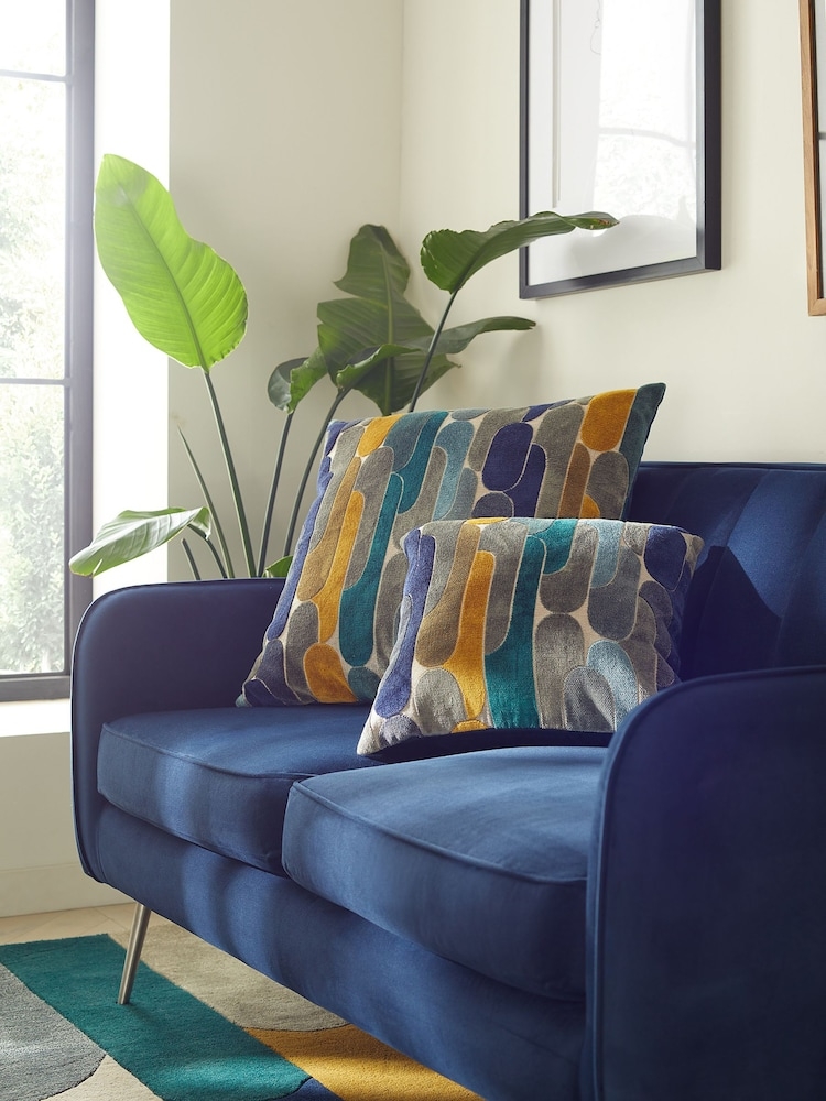 Loveseat: Stiletto Metal Legs Mid Century Modern Loveseat